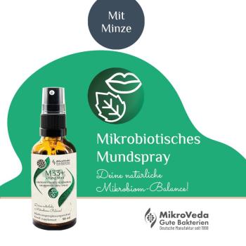 Preview: M33+ Strong Mint Mikrobiotisches Mundspray