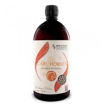 Preview: MikroVeda CARE HORSES Bio Stall- und Tierpflege 1 Liter R-PET Flasche (100% recycelt)