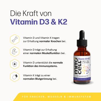 Preview: mitocell Vitamin D3/K2 Tropfen 20ml