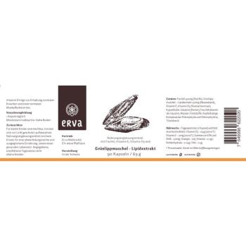 Preview: Grünlippmuschel Lipidextrakt Etikett