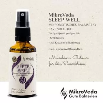 MikroVeda SLEEP WELL mikrobiotisches Raumspray Lavendel-Duft