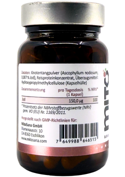 Preview: Mitocell Jod 150 aus Kelp 60 Kapseln