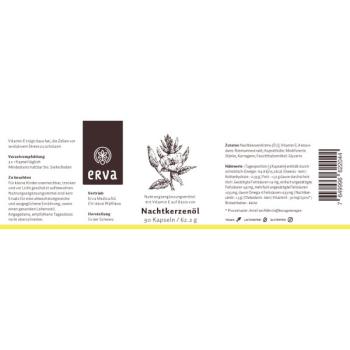 Preview: Nachtkerzenöl 90 Kapseln Zutaten Nährwerte