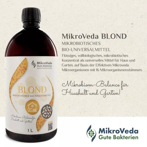MikroVeda BLOND Bio-Hausmittel 1Liter Flasche