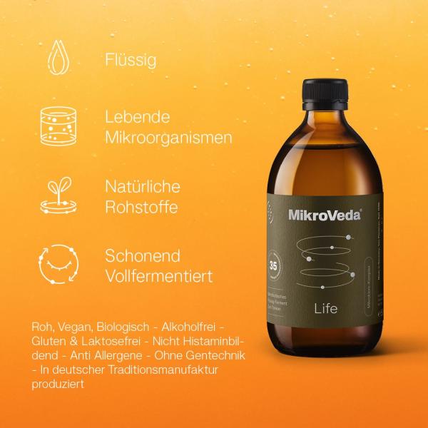 MikroVeda LIFE - Bio-Enzymferment 1 Liter