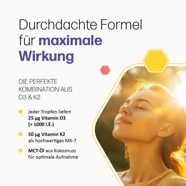 mitocell Vitamin D3/K2 Tropfen 20ml
